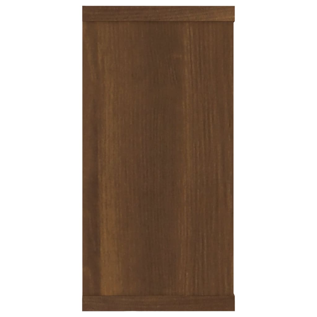 Étagères murales cube 2 pcs Chêne marron 100x15x30 cm Bois