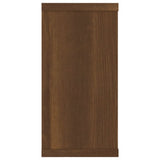 Étagères murales cube 2 pcs Chêne marron 100x15x30 cm Bois