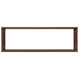 Étagères murales cubiques 2 pcs Chêne marron 80x15x26,5 cm