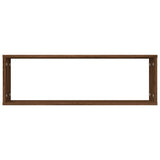 Étagères murales cubiques 4 pcs Chêne marron 80x15x26,5 cm