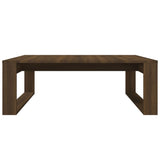 Table basse Chêne marron 100x100x35 cm Bois d'ingénierie