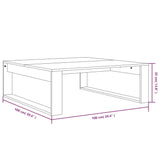 Table basse Chêne marron 100x100x35 cm Bois d'ingénierie