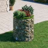 Poteau à gabion circulaire Acier galvanisé Ø100x100 cm