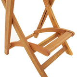 Tabourets de bar d'extérieur pliants lot de 2 Bois d'acacia