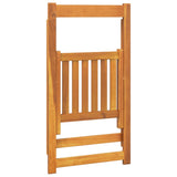 Chaises pliables de jardin lot de 4 Bois d'acacia massif