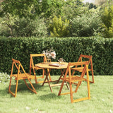 Chaises pliables de jardin lot de 4 Bois d'acacia massif