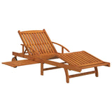 Ensemble de chaises longues lot de 2 table Bois acacia massif