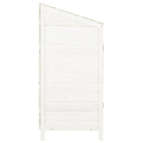 Remise de jardin Blanc 55x52x112 cm Bois de sapin solide