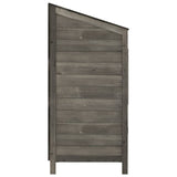 Remise de jardin Anthracite 55x52x112 cm Bois de sapin solide