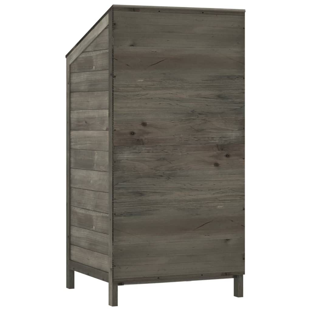 Remise de jardin Anthracite 55x52x112 cm Bois de sapin solide