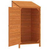 Remise de jardin Marron 55x52x112 cm Bois de sapin solide