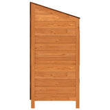 Remise de jardin Marron 55x52x112 cm Bois de sapin solide