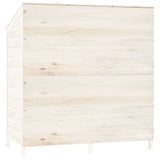 Garden shed White 102x52x112 cm Solid fir wood