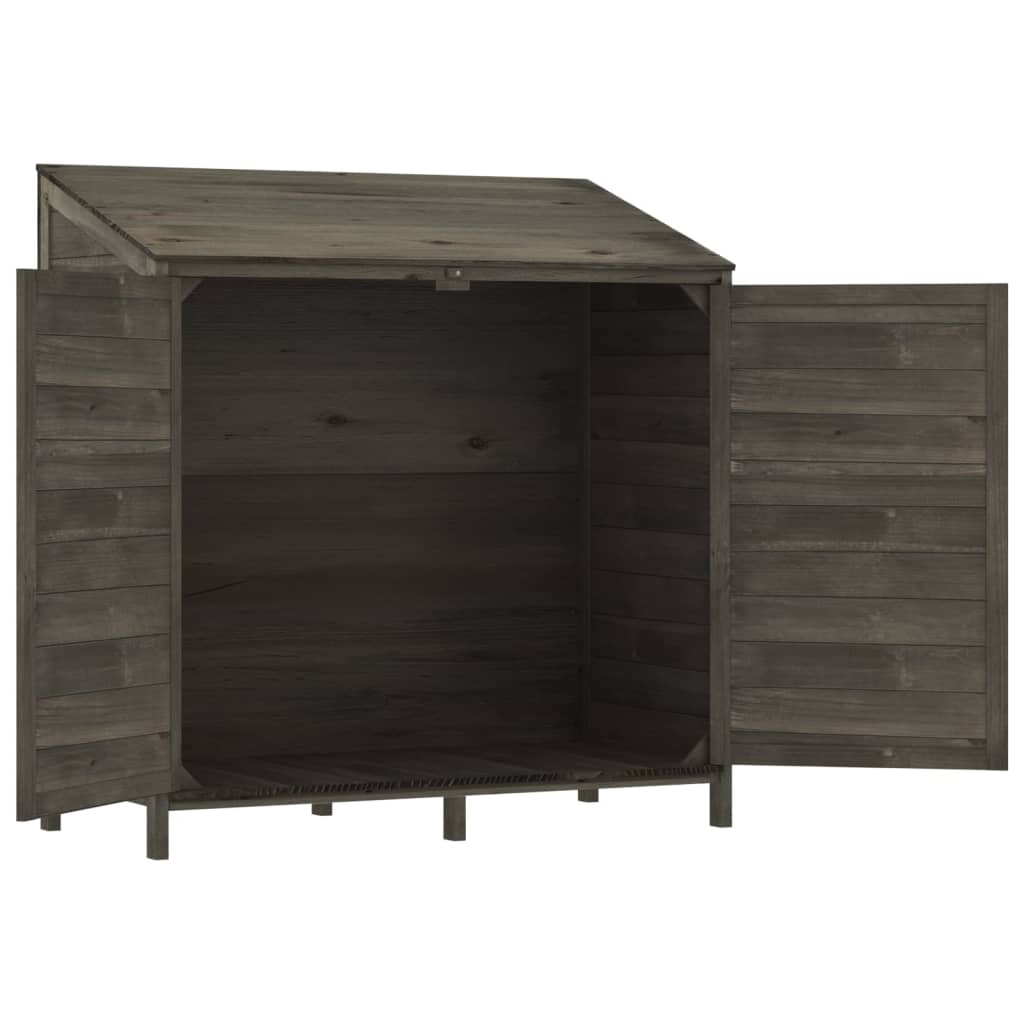 Remise de jardin Anthracite 102x52x112 cm Bois de sapin solide