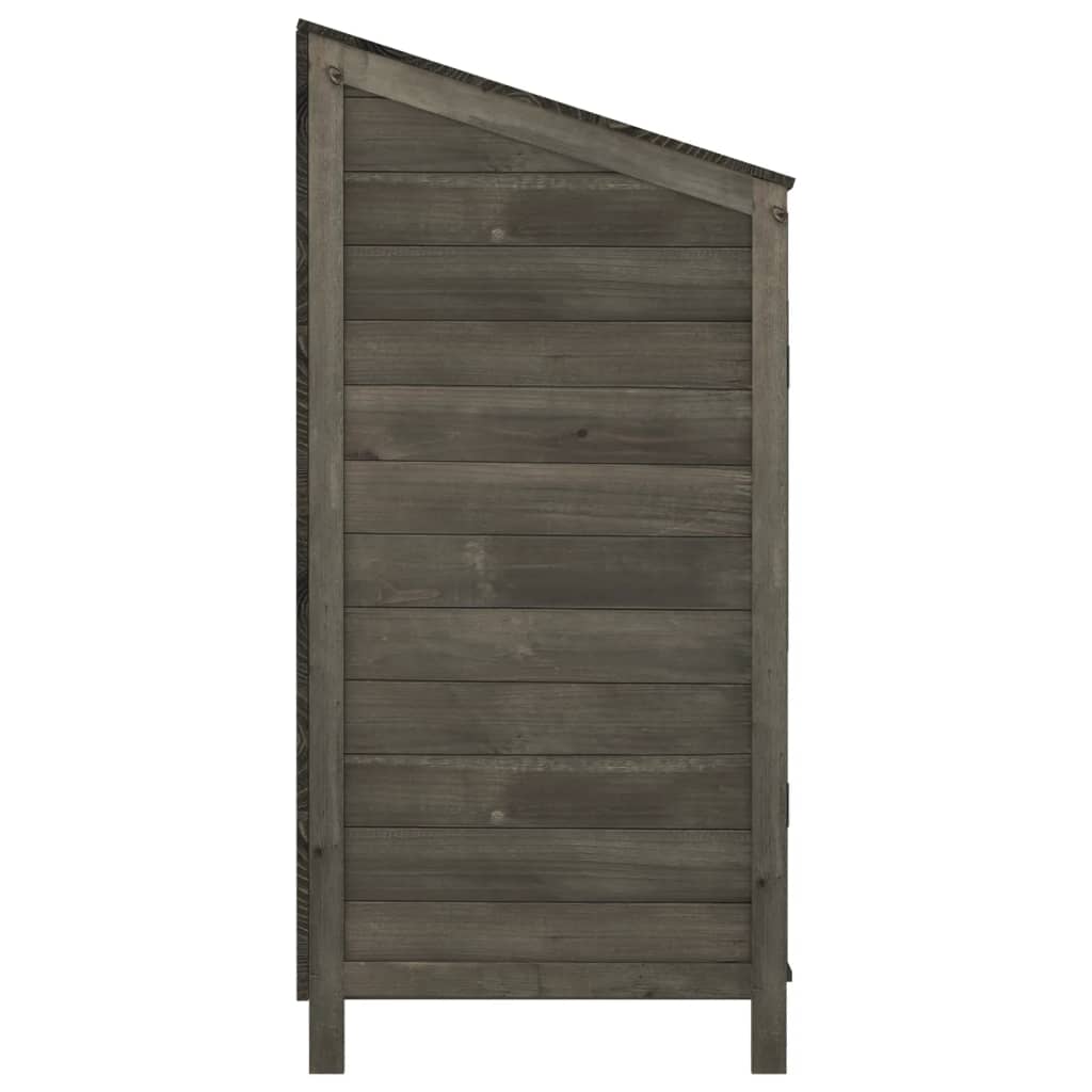 Remise de jardin Anthracite 102x52x112 cm Bois de sapin solide