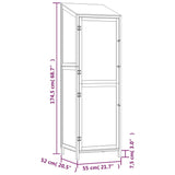 Remise de jardin 55x52x174,5 cm Bois de sapin solide