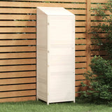 Remise de jardin Blanc 55x52x174,5 cm Bois de sapin solide