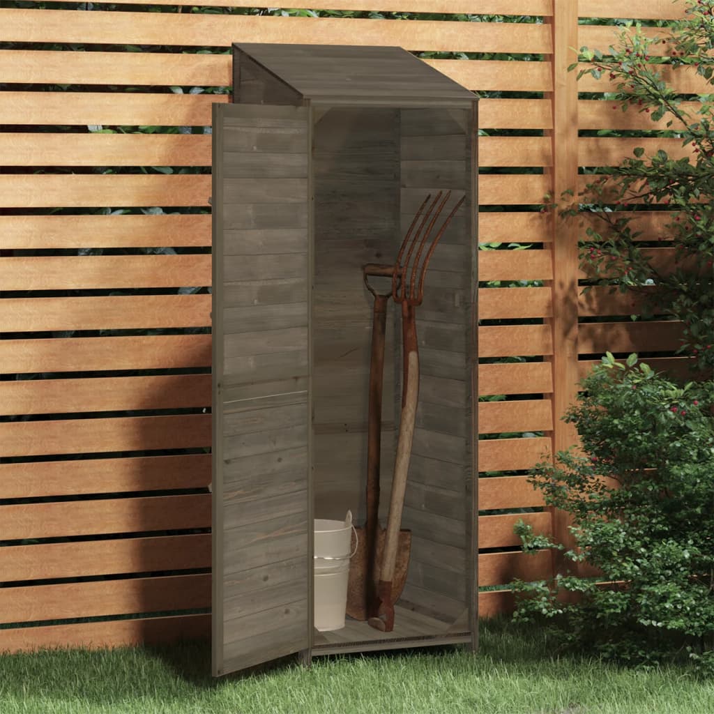 Remise de jardin Anthracite 55x52x174,5 cm Bois de sapin solide