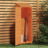 Remise de jardin Marron 55x52x174,5 cm Bois de sapin solide