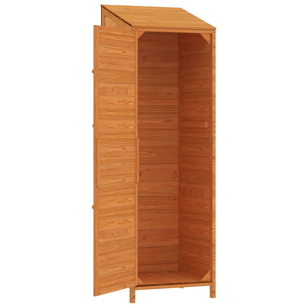 Remise de jardin Marron 55x52x174,5 cm Bois de sapin solide