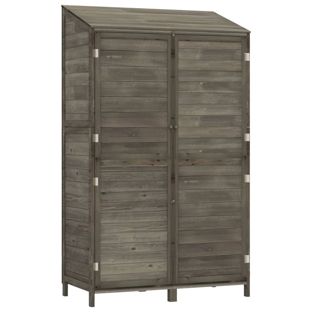 Remise de jardin Anthracite 102x52x174,5cm Bois de sapin solide