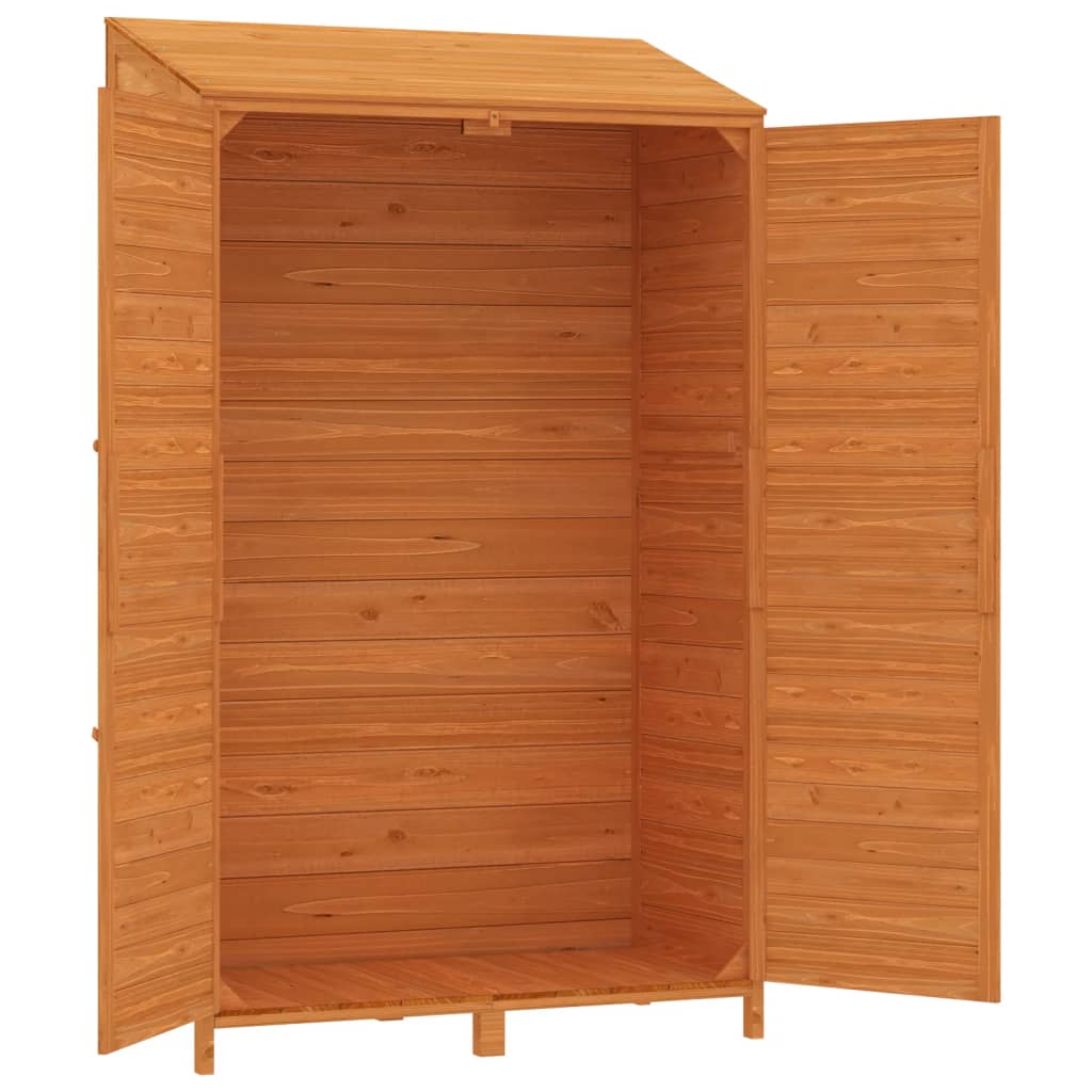 Remise de jardin Marron 102x52x174,5 cm Bois de sapin solide