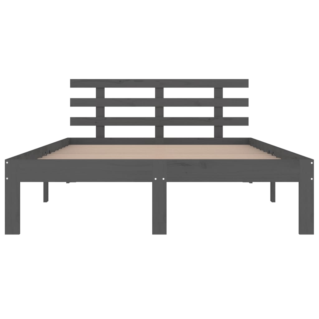 Bed frame without mattress gray 135x190 cm