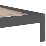 Bed frame without mattress gray 135x190 cm