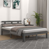 Bed frame without mattress gray 135x190 cm