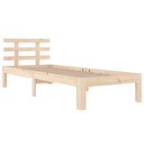 Cadre de lit sans matelas bois massif 100x200 cm