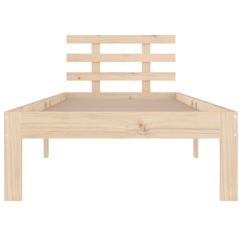 Cadre de lit sans matelas bois massif 100x200 cm