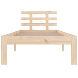 Cadre de lit sans matelas bois massif 100x200 cm