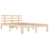 Cadre de lit sans matelas bois massif 120x200 cm