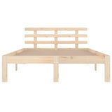 Cadre de lit sans matelas bois massif 150x200 cm