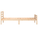 Bed frame without mattress solid wood 90x190 cm