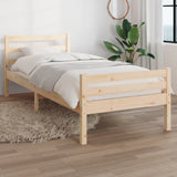 Bed frame without mattress solid wood 90x190 cm