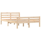 Cadre de lit sans matelas bois massif 120x190 cm