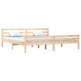 Cadre de lit sans matelas bois massif 200x200 cm