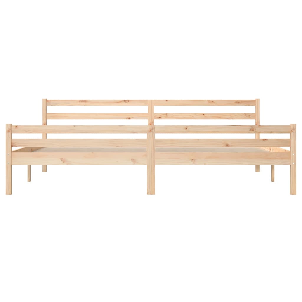 Bed frame without mattress solid wood 200x200 cm