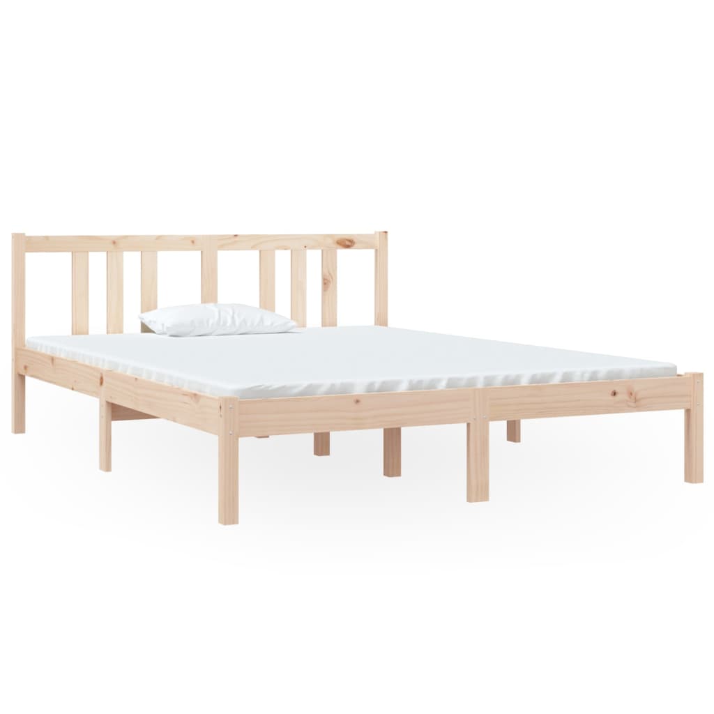 Bed frame without solid wood mattress 140x190 cm