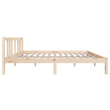 Bed frame without solid wood mattress 140x190 cm