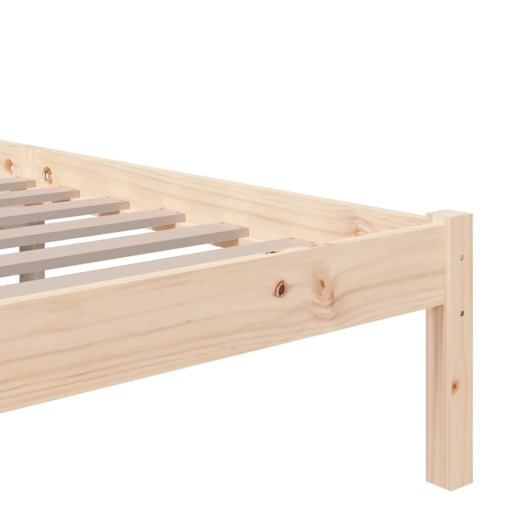 Bed frame without solid wood mattress 140x190 cm