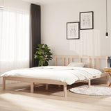 Bed frame without mattress solid wood 150x200 cm