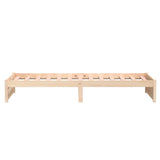 Bed frame without mattress solid wood 90x190 cm