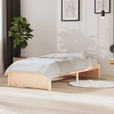 Cadre de lit sans matelas bois massif 90x190 cm