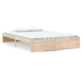 Solid wood bed frame without mattress 140x200 cm