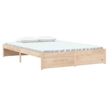 Solid wood bed frame without mattress 140x200 cm