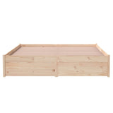 Solid wood bed frame without mattress 140x200 cm