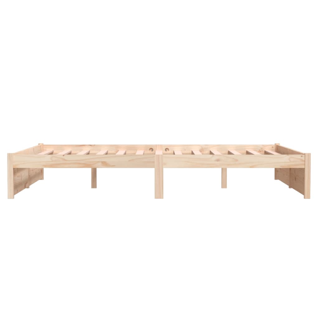 Solid wood bed frame without mattress 140x200 cm