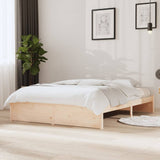 Solid wood bed frame without mattress 140x200 cm